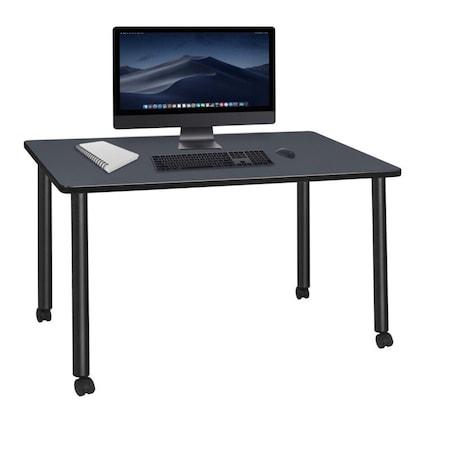Regency Desk Shells, 24 D X 29 H, 60 W X Wood, Metal, Grey MDCL6024GYBK
